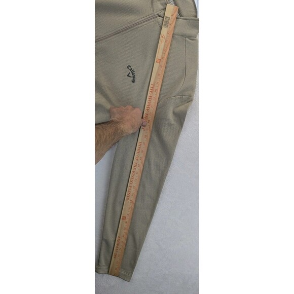 Callaway Mock Neck Long Sleeve Pullover Quarter Zip Men's Size XL Beige - Picture 9 of 13